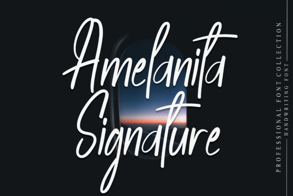 Amelanita Signature Typeface for Elegant Branding