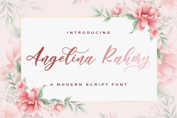 Angelina Rahmy Font for Elegant Business Branding