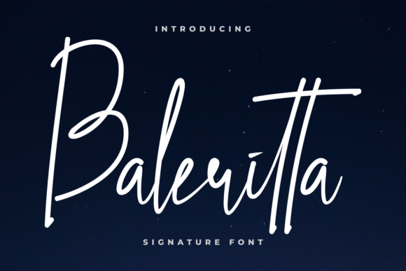 Baleritta: A Timeless Script Font for Web Design
