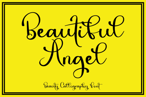 Beautiful Angel Font for Joyful Campaign Design