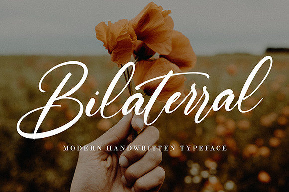 Bilaterral Font for Handmade Crafts and Branding