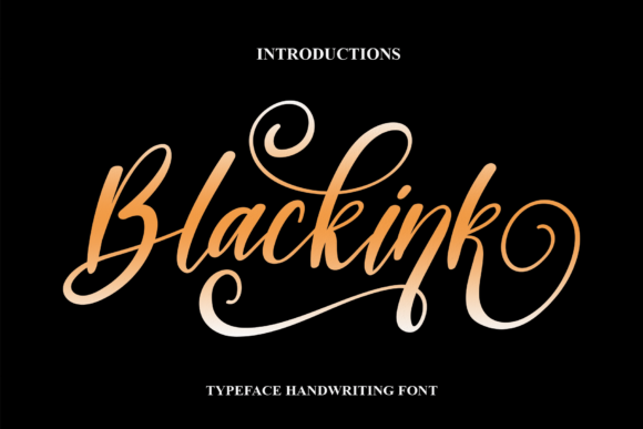 Blackink Font: Elegant Script for Editorial Design
