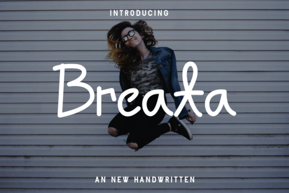 Breata Handwritten Font for Web Design