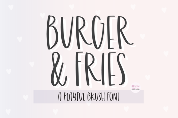 Burger and Fries Font for Web Design