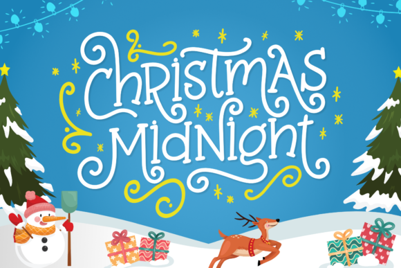 Christmas Midnight: A Whimsical Script Font for Branding