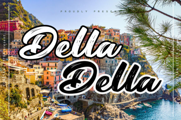 Della Della: A Bold Script Font for Editorial Design