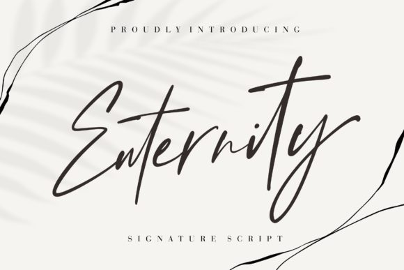 Enternity: A Refined Script Typeface for Editorial Design