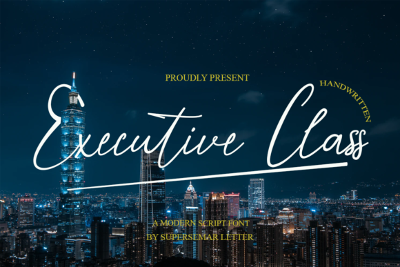 Executive Class Font for Elegant Campaign Design