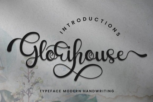 Glorihouse Typeface for Elegant Small Business Branding