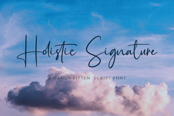 Holistic Signature Font for Handmade Brands