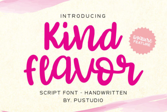 Kind Flavor: A Timeless Script Handwritten Font for Branding