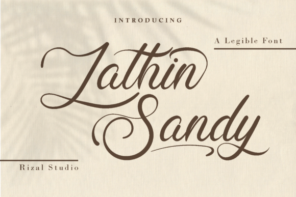 Lathin Sandy Font: Elegant Script for Designers