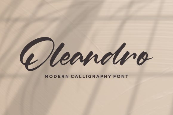 Oleandro: An Elegant Handwritten Font for Editorial Design