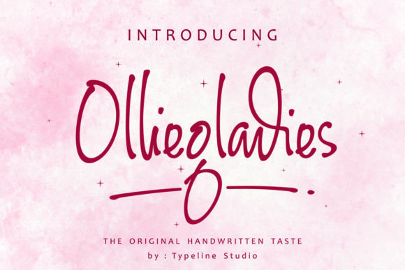 Olliegladies Font: A Quirky Script for Joyful Campaigns