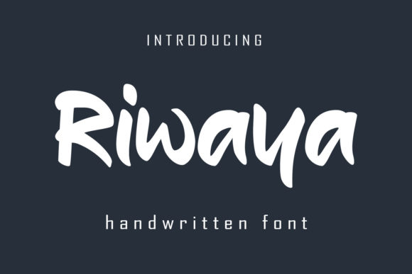 Riwaya Font: Stylish Handwritten Type for Modern Brands