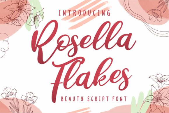 Rosella Flakes Font for Modern Web Design
