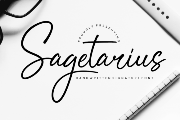 Sagetarius Font: Elegant Script for Handmade Brands