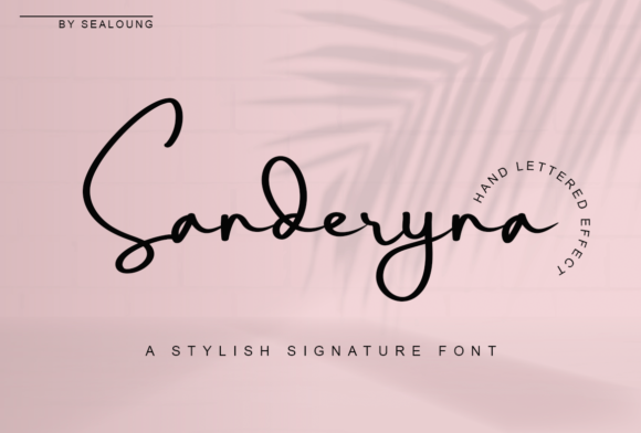 Sanderyna: A Dainty Script Font for Editorial Design