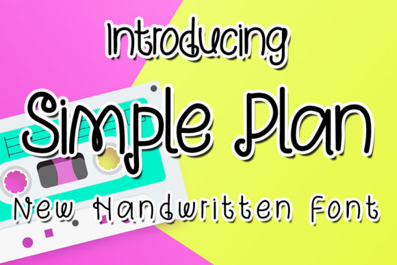 Simple Plan Font for Handmade Crafters