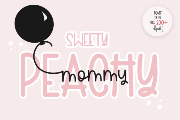 Sweety Peachy Mommy: A Delicate Script Handwritten Typeface