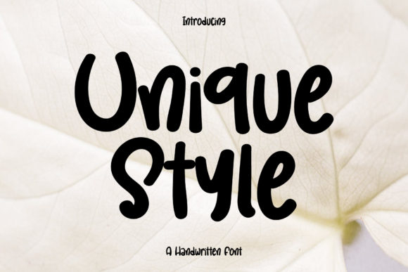 Unique Style Font for Handmade Branding