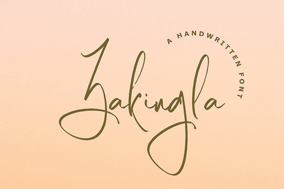 Zakingla: The Script Font for Elegant Branding